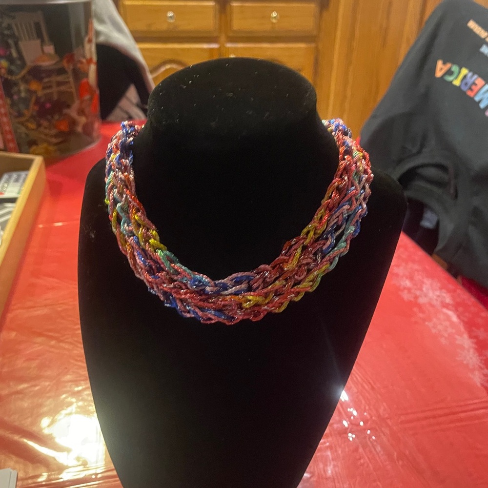 Multistrand Crocheted Necklace - Picture 10 of 10